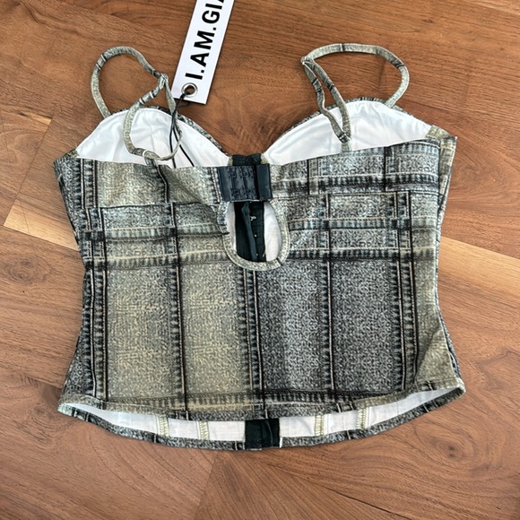 I am gia corset top juno in indigo plaid - Picture 3 of 3